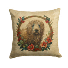 Load image into Gallery viewer, Komondor Christmas Flowers Throw Pillow - 14x14 Decorative Pillow – Art for Your Home &amp; Patio