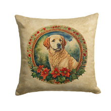 Load image into Gallery viewer, Kuvasz Christmas Flowers Throw Pillow