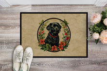 Load image into Gallery viewer, Labrador Retriever Christmas Flowers Doormat - 18X27 Indoor / Outdoor Rug | Made in USA