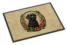 Load image into Gallery viewer, Labrador Retriever Christmas Flowers Doormat - 18X27 Indoor / Outdoor Rug | Made in USA