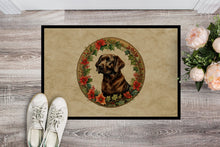 Load image into Gallery viewer, Labrador Retriever Christmas Flowers Doormat - 18X27 Indoor / Outdoor Rug | Made in USA