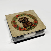 Load image into Gallery viewer, Labrador Retriever Christmas Flowers PU Leather Note Paper Holder