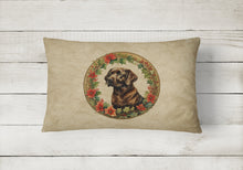 Load image into Gallery viewer, Labrador Retriever Christmas Flowers Throw Pillow