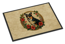Load image into Gallery viewer, Lancashire Heeler Christmas Flowers Doormat