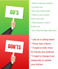 Load image into Gallery viewer, Leonberger Christmas Flowers Dish Drying Mat