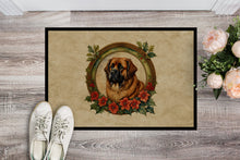 Load image into Gallery viewer, Leonberger Christmas Flowers Doormat-24x36 Indoor / Outdoor Rug | Made in USA