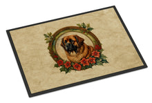 Load image into Gallery viewer, Leonberger Christmas Flowers Doormat