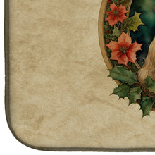 Load image into Gallery viewer, Lhasa Apso Christmas Flowers Dish Drying Mat