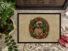 Load image into Gallery viewer, Lhasa Apso Christmas Flowers Doormat