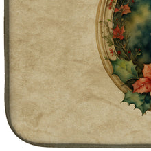 Load image into Gallery viewer, Maltese Christmas Flowers Dish Drying Mat