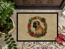 Load image into Gallery viewer, Mastiff Christmas Flowers Doormat-24x36 Indoor / Outdoor Rug | Made in USA
