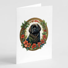 Load image into Gallery viewer, Newfoundland Christmas Flowers Greeting Cards - Blank Note Cards – 8-Pack of Artist-Designed Cards with Envelopes
