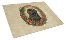 Load image into Gallery viewer, Newfoundland Christmas Flowers Glass Cutting Boards – Durable, Decorative Kitchen Art