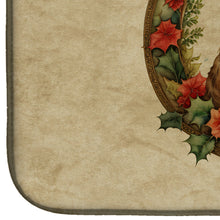 Load image into Gallery viewer, Norfolk Terrier Christmas Flowers Dish Drying Mat