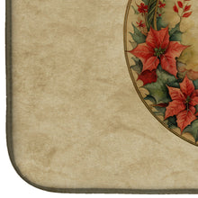 Load image into Gallery viewer, Norwegian Elkhound Christmas Flowers Dish Drying Mat