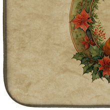 Load image into Gallery viewer, Nova Scotia Duck Tolling Retriever Christmas Flowers Dish Drying Mat
