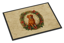 Load image into Gallery viewer, Nova Scotia Duck Tolling Retriever Christmas Flowers Doormat-24x36 Indoor / Outdoor Rug | Made in USA