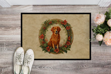 Load image into Gallery viewer, Nova Scotia Duck Tolling Retriever Christmas Flowers Doormat