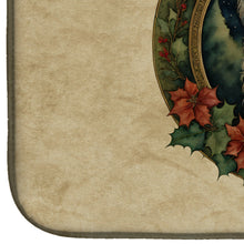 Load image into Gallery viewer, Old English Sheepdog Christmas Flowers Dish Drying Mat