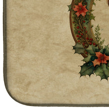 Load image into Gallery viewer, Otterhound Christmas Flowers Dish Drying Mat