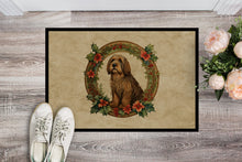 Load image into Gallery viewer, Otterhound Christmas Flowers Doormat