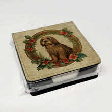 Load image into Gallery viewer, Otterhound Christmas Flowers PU Leather Note Paper Holder