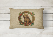 Load image into Gallery viewer, Otterhound Christmas Flowers Throw Pillow