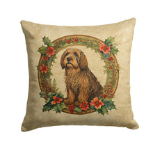 Load image into Gallery viewer, Otterhound Christmas Flowers Throw Pillow