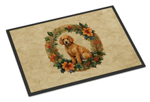 Load image into Gallery viewer, Poodle Christmas Flowers Doormat - 18X27 Indoor / Outdoor Rug | Made in USA