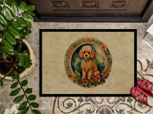 Load image into Gallery viewer, Poodle Christmas Flowers Doormat-24x36 Indoor / Outdoor Rug | Made in USA