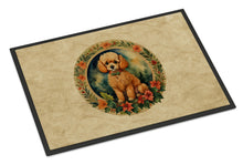Load image into Gallery viewer, Poodle Christmas Flowers Doormat - 18X27 Indoor / Outdoor Rug | Made in USA