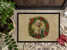 Load image into Gallery viewer, Poodle Christmas Flowers Doormat-24x36 Indoor / Outdoor Rug | Made in USA