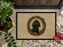Load image into Gallery viewer, Poodle Christmas Flowers Doormat - 18X27 Indoor / Outdoor Rug | Made in USA