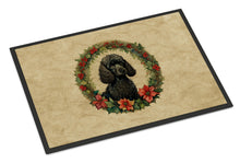 Load image into Gallery viewer, Poodle Christmas Flowers Doormat - 18X27 Indoor / Outdoor Rug | Made in USA