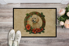 Load image into Gallery viewer, Poodle Christmas Flowers Doormat-24x36 Indoor / Outdoor Rug | Made in USA