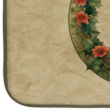 Load image into Gallery viewer, Portuguese Water Dog Christmas Flowers Dish Drying Mat