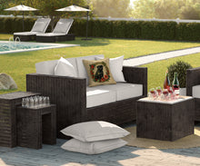 Load image into Gallery viewer, Pug Christmas Flowers Throw Pillow