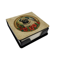 Load image into Gallery viewer, Pug Christmas Flowers PU Leather Note Paper Holder