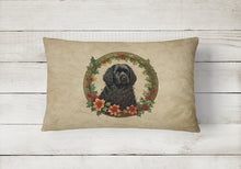 Load image into Gallery viewer, Puli Christmas Flowers Throw Pillow