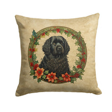 Load image into Gallery viewer, Puli Christmas Flowers Throw Pillow