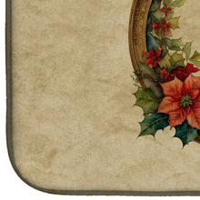Load image into Gallery viewer, Saluki Christmas Flowers Dish Drying Mat