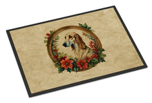 Load image into Gallery viewer, Saluki Christmas Flowers Doormat