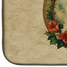 Load image into Gallery viewer, Samoyed Christmas Flowers Dish Drying Mat