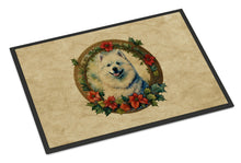 Load image into Gallery viewer, Samoyed Christmas Flowers Doormat-24x36 Indoor / Outdoor Rug | Made in USA