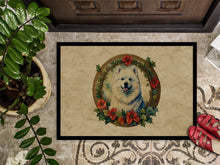 Load image into Gallery viewer, Samoyed Christmas Flowers Doormat