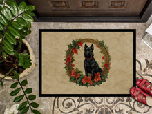 Load image into Gallery viewer, Schipperke Christmas Flowers Doormat