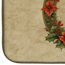 Load image into Gallery viewer, Scottish Terrier Christmas Flowers Dish Drying Mat