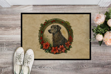 Load image into Gallery viewer, Scottish Deerhound Christmas Flowers Doormat-24x36 Indoor / Outdoor Rug | Made in USA