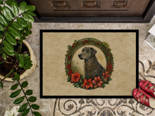 Load image into Gallery viewer, Scottish Deerhound Christmas Flowers Doormat-24x36 Indoor / Outdoor Rug | Made in USA