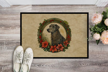 Load image into Gallery viewer, Scottish Deerhound Christmas Flowers Doormat